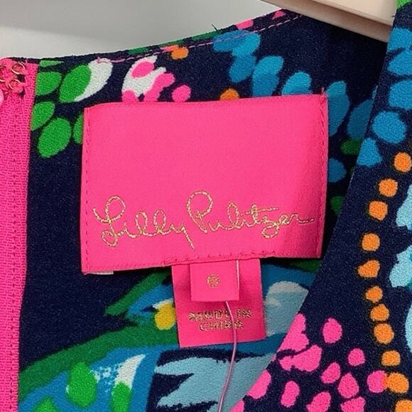 Lilly Pulitzer Size 6 Take Me To The Sea Donatella Shift Dress Sleeveless OS19-8 - Picture 5 of 11